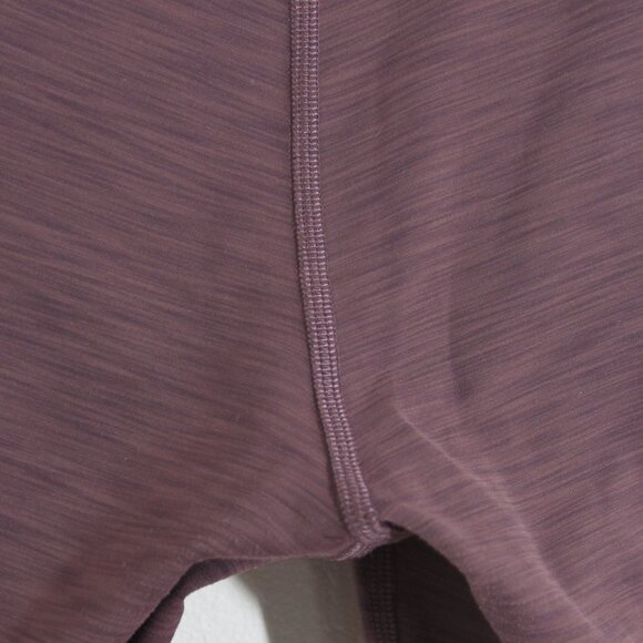 Lululemon Invigorate High-Rise Crop Leggings 23" Heathered Black Currant Purple - Picture 10 of 16